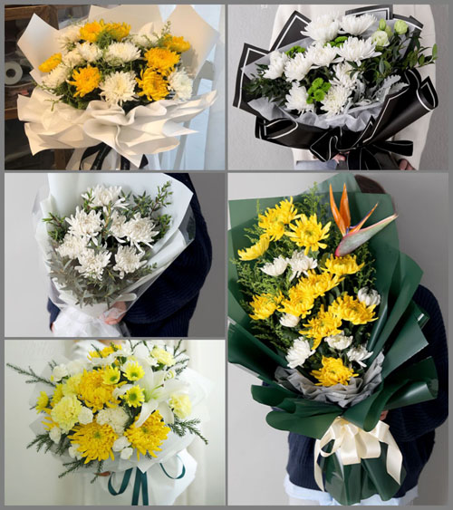 山东济宁邹城市北宿镇前丁村白事花束代送